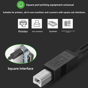 สายเคเบิลเครื่องพิมพ์โทรศัพท์มือถือ USB Type-C วัสดุ PVC ใช้ได้กับ HP <span class=keywords><strong>Canon</strong></span> Lenovo Samsung Brother Epson สำหรับกล้อง <span class=keywords><strong>สมา</strong></span>ร์ทวอทช์ คอมพิวเตอร์ - Product Image 4