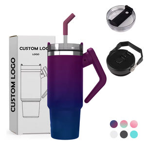 Vaso Térmico de Acero Inoxidable de Gran Capacidad con Logotipo Personalizado, Vaso Aislado al Vacío con Tapa y Pajita para Viajes y Campamentos - Product Image 4