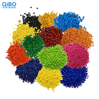 Granulés de plastique QIBO PE/PP/PS/ABS de qualité dessinable, haute fluidité, ignifuges, colorés, pour composants électroniques