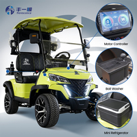 Voiturette de golf électrique 2 places certifiée CE, puissante, avec moteur KDS 5KW, batterie lithium 48V, châssis en acier, neuve, à vendre