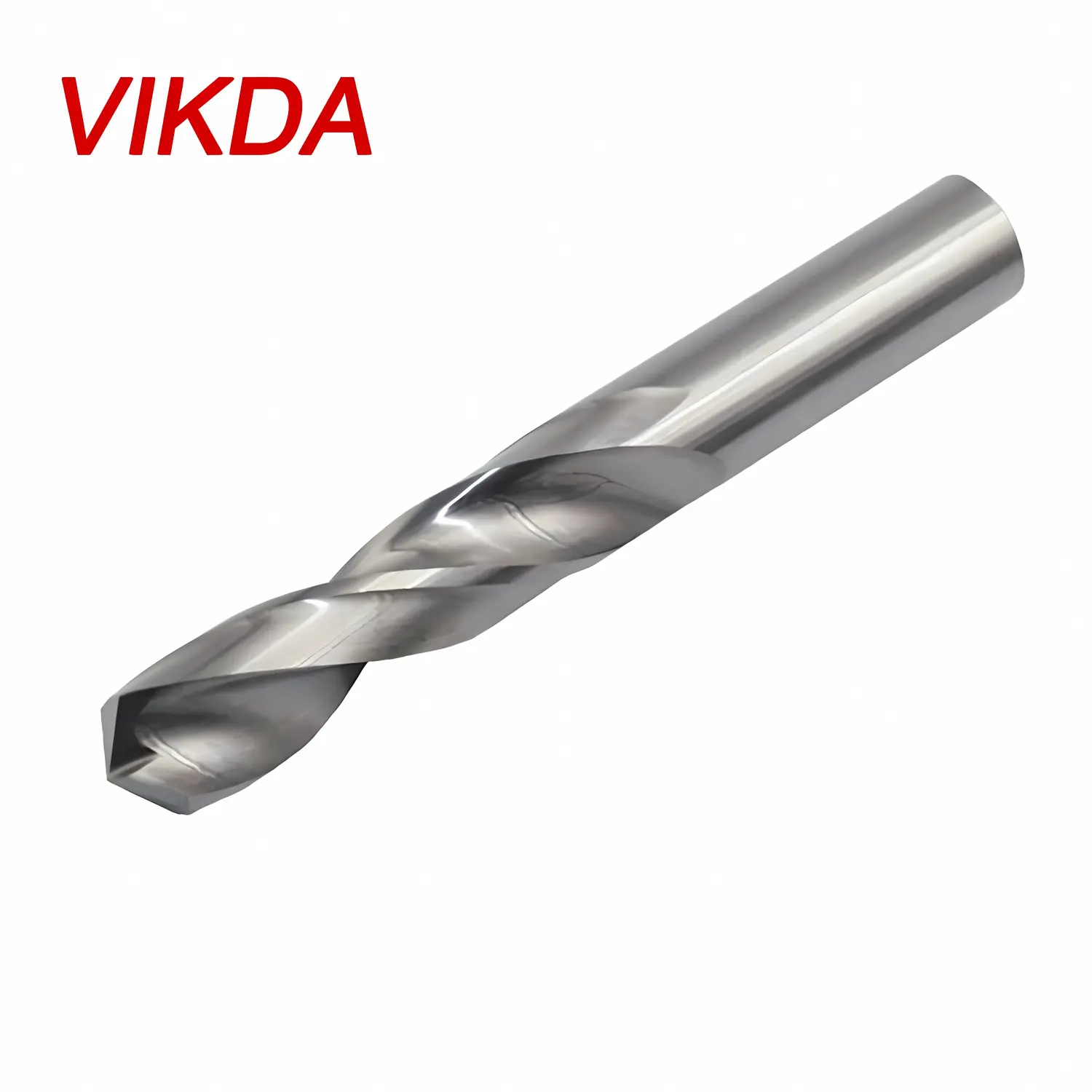 Vikda 55 degree tungsten steel straight shank twist drill bit Metal carbide drill bit