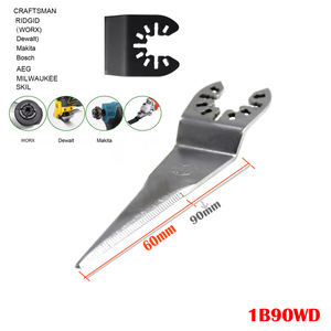 Lame de grattoir oscillante de 90 mm pour le retrait de vitres automobiles, <span class=keywords><strong>outil</strong></span> de découpe à froid pour pare-brise |   Compatible avec les outils multifonctions Dewalt, Milwaukee, Ryobi - Product Image 1