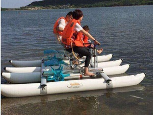 Bicicletta Acquatica in Alluminio a 3 Posti, Pedalò per Famiglie, Noleggio Commerciale per Resort, Laghi e Parchi - Product Image 3