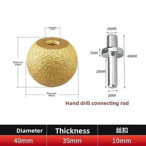 Cabezal <span class=keywords><strong>de</strong></span> Pulido <span class=keywords><strong>de</strong></span> Diamante Tipo Hongo con Unión Metálica para Pulir Piedras, Macetas y Azulejos, Grano 50 para Amoladoras Angulares - Product Image 6