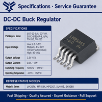 Convertisseur abaisseur DC-DC LM2596S-5.0 IC, sortie fixe 5V 3A, régulateur de tension abaisseur TO-263 SMD, circuit intégré de puissance, vente en gros en stock