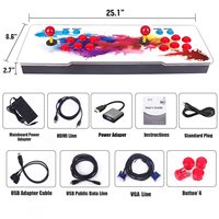 Nouvelle conception 2023 Pandora 3d Wifi Plus Arcade Box 9000 en 1 avec téléchargement Wifi Jeu rétro Arcade Jeu vidéo Console de jeu Pandora