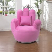 Fauteuil minimaliste BTSC008 au design moderne, surface en tissu en forme de paume à cinq doigts, coussin en éponge, avec oreiller, pour la maison ou l'hôtel