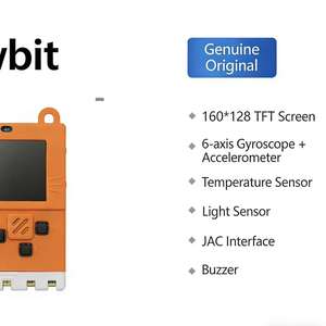 Meowbit para Programación de Consolas de Juegos, Compatible con <span class=keywords><strong>Microsoft</strong></span> Makecode Arcade, Placa de Desarrollo para Aprendizaje de Codificación en Python - Product Image 3