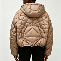 Veste d'hiver pour homme surdimensionnée à capuche, imperméable, de haute qualité, avec logo personnalisé OEM