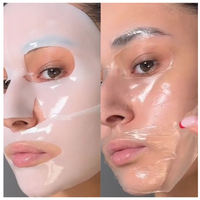 Logo personnalisé masque facial à l'hydrogène bio-collagène forme de feuille 2 heures Peel hydratation profonde pores minimisant les effets approvisionnement OEM