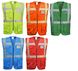 เสื้อกั๊กสะท้อนแสงหลากสีมีหลายกระเป๋าเสื้อกั๊กสะท้อนแสง - Product Image 3