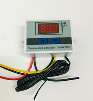 Thermostat numérique XH-W3001, interrupteur de refroidissement et de chauffage, 12V/24V/220V, contrôleur de température en plastique pour le refroidissement et le chauffage, OEM
