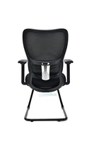 Chaise pivotante de bureau fantaisie Guangdong Foshan avec maille à jambes croisées tissu ergonomique pivotant haut dossier moyen directeur exécutif