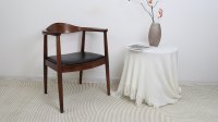Chaise nordique en bois massif pour manger hôtel maison chaise présidentielle Restaurant café magasin accoudoir coussin chaise