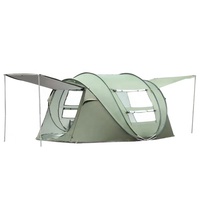 Tente de pêche automatique pliante de camping étanche pour l'extérieur 3-4 personnes Tente à ouverture simple et rapide sur la plage