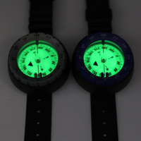 Montre de plongée nautique étanche avec boussole intégrée pour la randonnée - Montre de survie portable d'urgence avec cadran à aiguilles