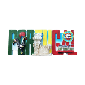 Aimant de réfrigérateur de tramways de Lisbonne de conception libre aimants de réfrigérateur <span class=keywords><strong>portugais</strong></span> Balalaika avec des noms <span class=keywords><strong>portugais</strong></span> Souvenirs touristiques du Portugal - Product Image 1