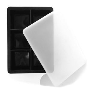 Juego de 2 Moldes de Silicona para Hacer Bolas de Hielo Cuadradas para Whisky con Tapas, Moldes para Cubitos de Hielo Cuadrados - Product Image 6