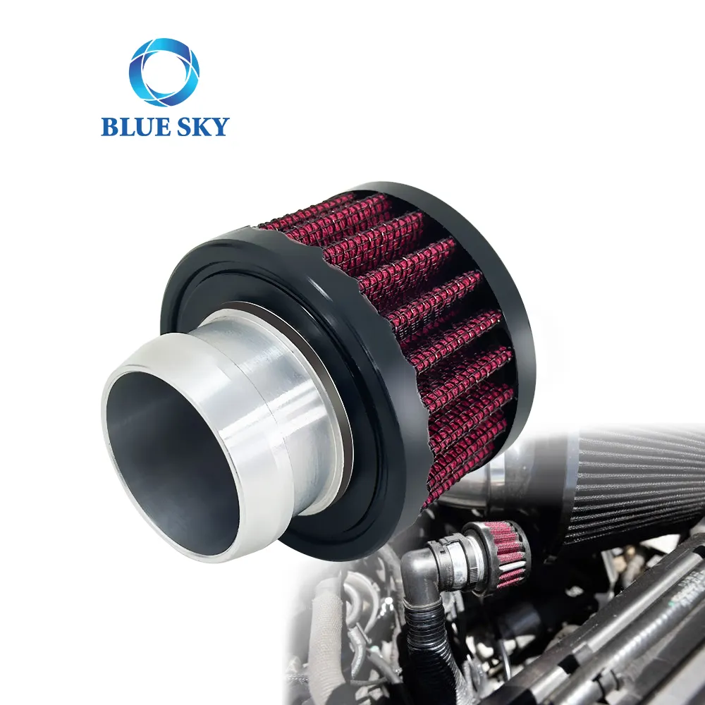 Kunden spezifischer 30mm High Flow Auto Luftfilter Aluminium Lufteinlass Automobil filter für Autoteile