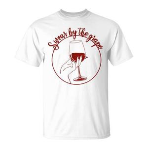 เสื้อยืดลายกราฟิกสำหรับคนรักไวน์องุ่น - Product Image 1