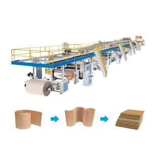 3 Ply Corrugated Carton Production Line/single Facer Cardboard Making Line/corrugated Box Machinery