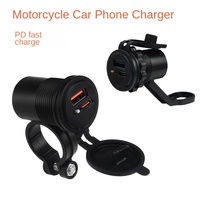 Chargeur de téléphone portable USB double port pour moto électrique MOLANGDAO, en plastique ABS, étanche, à fixation rapide, 0,1 kg
