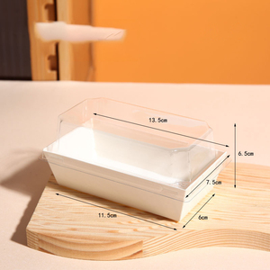 Bx2 100 cái hộp đựng thức ăn có nắp đậy charcuterie kraft giấy Bao bì hộp bánh sandwich - Product Image 1