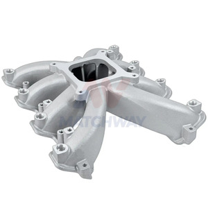 MATCHWAY New <strong>CNC</strong> Machined Satin Aluminum Super <strong>Victor</strong> Single Plane 4150 EFI Intake Manifold for Gen III LS3 L92 Fuel Rail Kits - Product Image 3