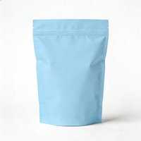 Sachet en plastique vert mat imprimé sur mesure, refermable avec fermeture éclair, pour emballage alimentaire, thé matcha biologique en poudre, superaliment