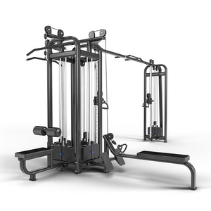 DGZ7001 Máquina de Gimnasio Multifuncional para <span class=keywords><strong>Fitness</strong></span>, Equipo de Ejercicio de 5 Estaciones con Carga de Pesas, Máquina de Gimnasio Tipo Jungle Gym de 5 Torres - Product Image 2