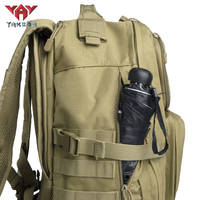 Mochila Táctica Yakeda Impermeable con Cierre y Sistema Molle, 55L, Oxford, con Cinturón de Amortiguación de Aire para Camping y Senderismo