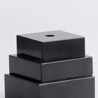 Base de trophée en marbre noir de haute qualité, vente en gros d'usine, très demandée pour les cadeaux de bienvenue E4