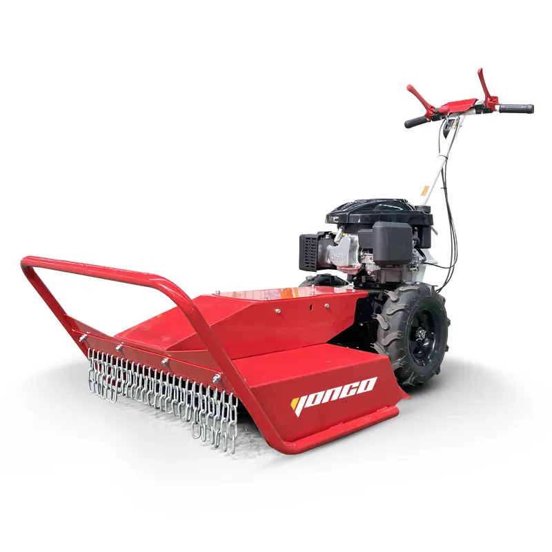 Tweewielige Gras Kaf Snijmachine Prijs Motor Shredder 6,5 Pk Benzinemotor Lopen Achter Bosmaaier