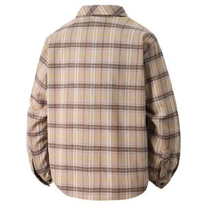 Camisa de Franela a Cuadros de Talla Grande para Hombre, Diseño Personalizado, Cuello Camisero, Manga Larga, Cierre de Botón, Teñido en Hilo - Product Image 2