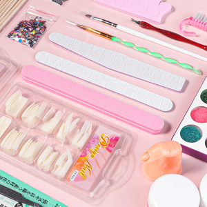 Penjualan Laris Set Manikur Kit Dekorasi Serbuk Glitter Nail Art Kit Kuku Glitter - Product Image 2