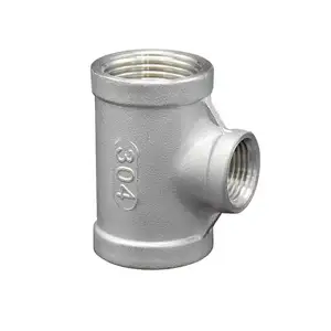 Plumbing materials stainless steel threaded SS304/316 Sanitary pipe fittings Union Elbow for water supply