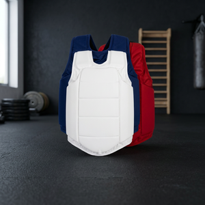 Protège-poitrine de boxe réglable, protecteur corporel réversible, respirant, absorbant les chocs, gilet d'entraînement pour arts martiaux - Product Image 3