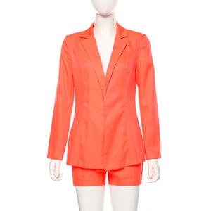 New Slim Slimming manica lunga giacca borsa Hip gonna vestito abbigliamento <span class=keywords><strong>donna</strong></span> top e <span class=keywords><strong>pantaloncini</strong></span> a vita alta 2 pezzi Set Skinny Summer - Product Image 5