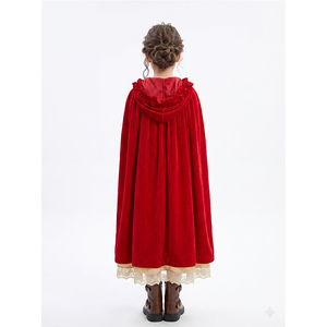 Disfraz de Halloween para Adultos, Vestido Largo de Princesa Caperucita Roja, Túnica para Actuaciones, Ropa Tradicional Étnica para Mujer - Product Image 3