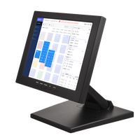 Moniteur tactile USB LCD 10 pouces, moniteur tactile résistif TFT LED 10,4 pouces pas cher pour supermarché