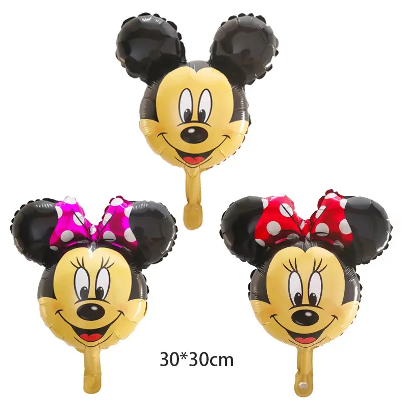 Balon Foil Anak-anak Minnie Mouse Helium Foil Globos Mickey Balon Dekorasi Pesta Ulang Tahun Mainan