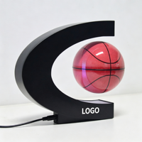 Ballon de basket flottant 3D à lévitation magnétique avec éclairage LED – Cadeau pour homme, décoration de bureau, anniversaire, Noël, technologie cool