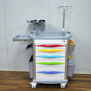 Carrito de Monitoreo de Pacientes GUANGHUA GH-680A de Plástico Resistente para Uso Hospitalario, Carro de Emergencia Médica de Color, Clase II, 2 Años de Garantía - Product Image 6