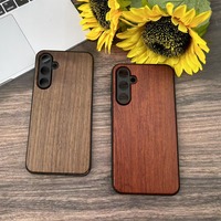 Casing Pelindung Ponsel Kayu Anti Guncangan Mewah untuk Samsung Galaxy S22 S23 S24 S25 S26 Plus ULTRA
