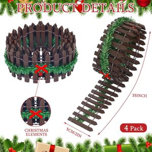 รั้วตกแต่งคริสต์มาสแบบพับได้ ซานตาคลอส ต้นคริสต์มาสไม้เนื้อแข็ง สีสันสดใส ขนาดกลาง ยี่ห้อ - Product Image 2