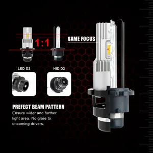 LANSEKO LED faro serie 9000lm D plug and play facile installazione D2S/D2R D1S D2S D3S per auto camion