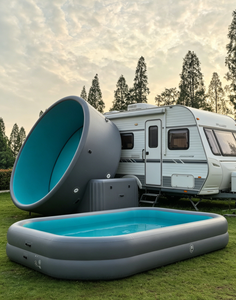 <span class=keywords><strong>Piscine</strong></span> gonflable ronde et rectangulaire pour jardin et <span class=keywords><strong>camping</strong></span>, gonflage rapide et PVC durable, pour la famille et les enfants - Product Image 1