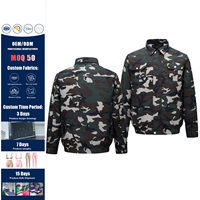Veste de travail personnalisée en gros, brodée, tissée, fine, décontractée, d'été, rafraîchissante, respirante, avec fermeture éclair sur le devant, pour ouvrier