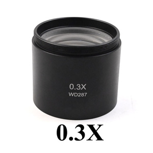 <span class=keywords><strong>Objectif</strong></span> auxiliaire WD165 0.5X 0.7X 0.75X 1.5X 2.0X, filetage 48 mm, lentille en verre Barlow pour microscope stéréoscopique trinoculaire - Product Image 3