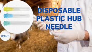 WANJIA WJ317 Ensemble de seringues vétérinaires réutilisables avec aiguilles fines micro-médicales et embout en plastique pour injection et vaccination animale - Product Image 6